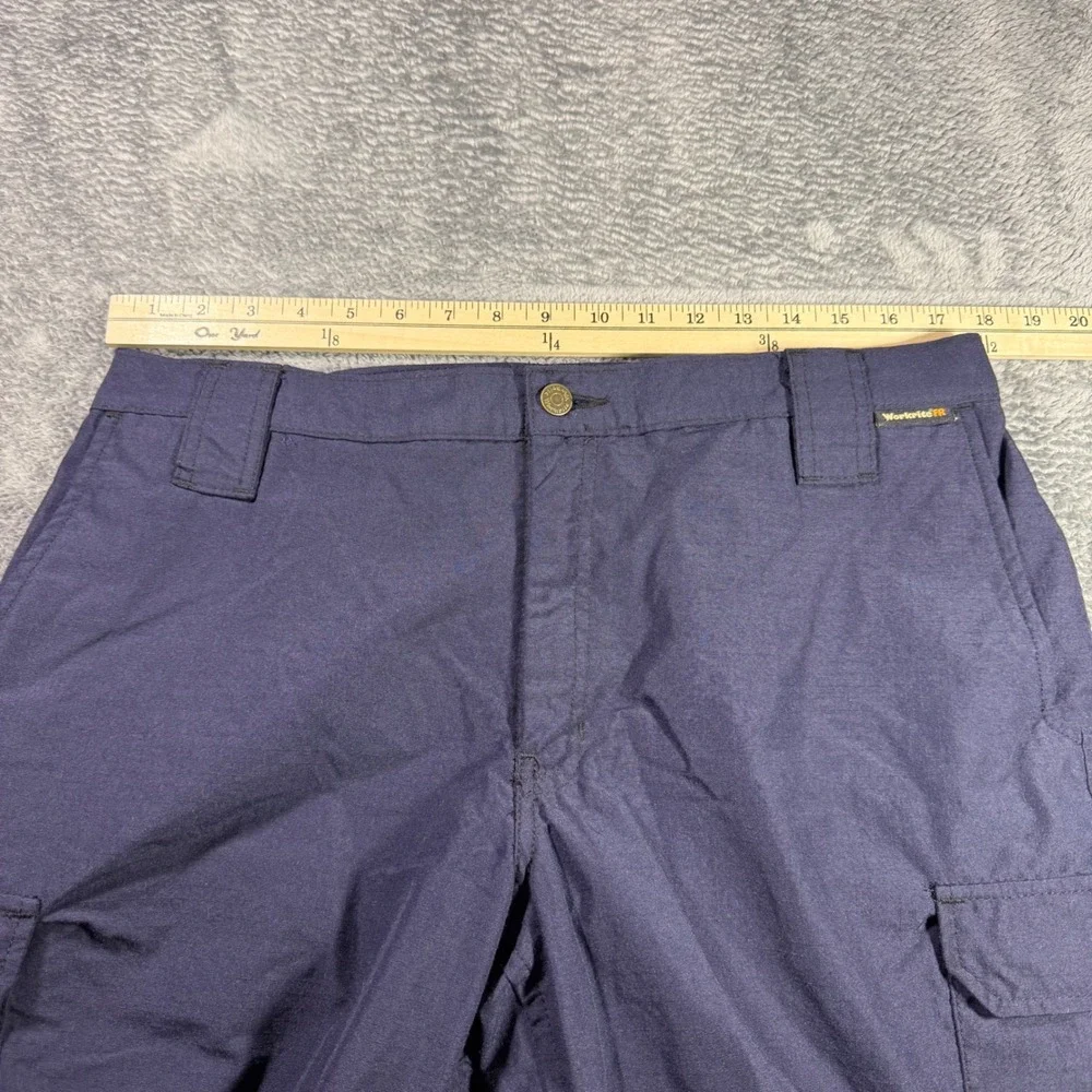 Workrite FR Navy Blue‎ Flame Resistant Cargo Pants Mens 36x36 NFPA 2112 ARC 8.5